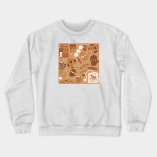 Holiday Comfort Cookies and Hot Drinks Crewneck Sweatshirt